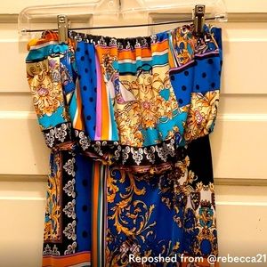 Trac Strapless boho dress